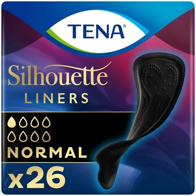 TENA Silhouette Noir Liner Normal - 1 Packs of 26 - Single Pack