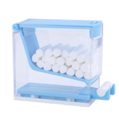Dental Cotton Roll Dispenser Holder Storage Organizer Box Press Type