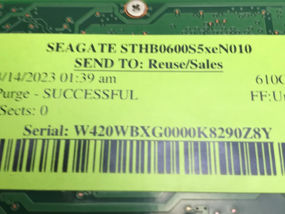 Seagate STHB0600S5xeN010 610 GB 2.5" SAS Server Hard Disk Drive HDD Tested - Image 3 of 3