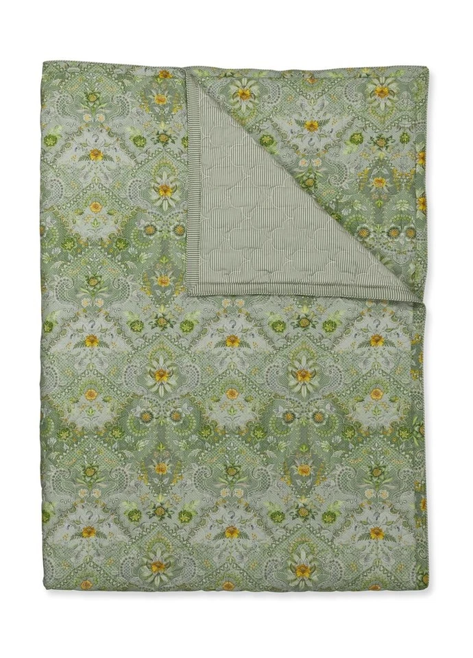 PIP Studio Tagesdecke Saluti Piccoli Quilt Green 150x200 cm grün