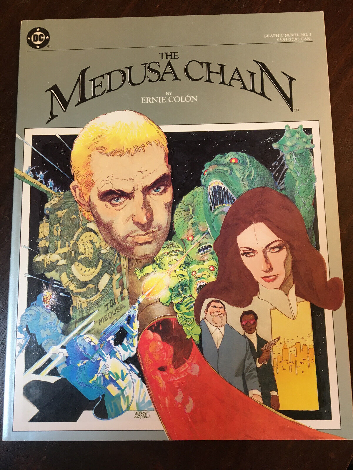 DC Graphic Novel #3, The Medusa Chain, Ernie Colon (DC Comics, October 1984)