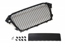 Für Audi A4 S4 RS4 B8 8K Kühlergrill Sportgrill Waben Schwarz Kennzeichenhalter