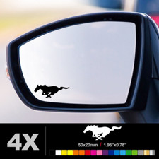 4pcs Ford Mustang Wing Mirror Glass Frosted Etched Car Vinyl Decal Stickers