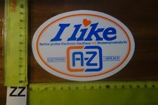 Alter Aufkleber Musik HiFi Audio Video TV Electronic A-Z Berlin Stresemannstraße