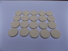 Qty 60 @ Cream (RAL 9001) Cover Caps to conceal Ø 35 mm hinge hole
