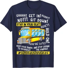 Funny School Bus Driver Last Day School Teacher Gift Unisex T-Shirt