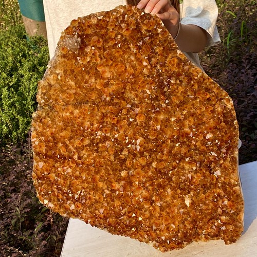 Piedra de cuarzo amarillo natural 60,34 lb racimo de cristal piedras curativas mineral - Imagen 12 de 13