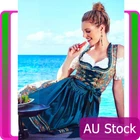 Ladies Oktoberfest Costume Beer Maid Wench German Heidi Dirdnl Fancy Dress