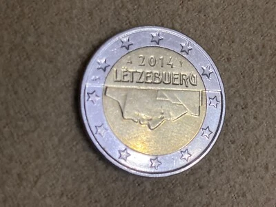 Pièce 2 euro RARE LETZEBUERG 2014 - Photo 1/3