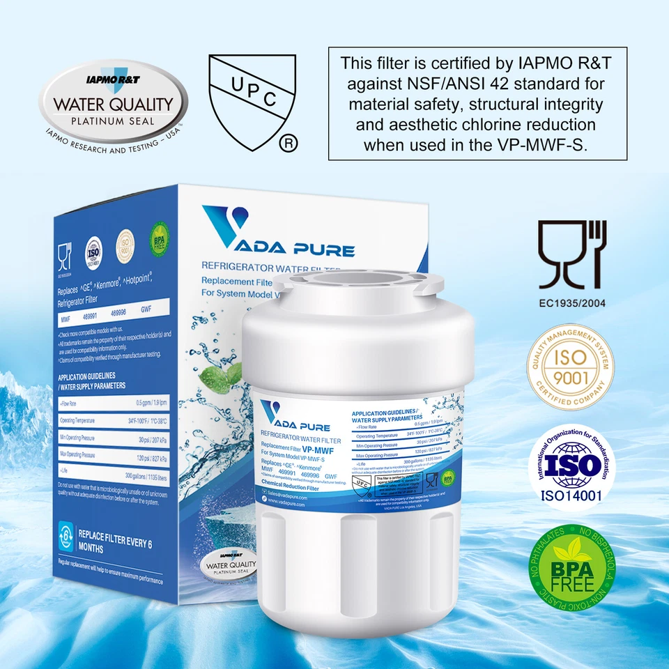 Pack of 3 - Replacement for GE MWF Refrigerator Water Filter for MWF, MWFP, MWFA - Image 2 of 4