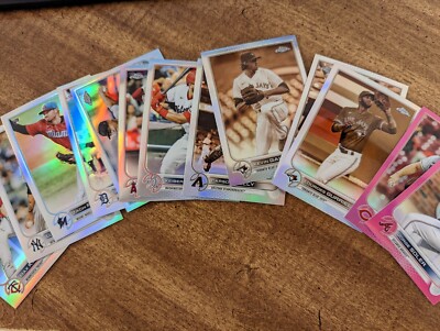 2022 Topps Chrome Refractors, Purple, Pink, Sepia, Prism Baseball - You PICK!!!