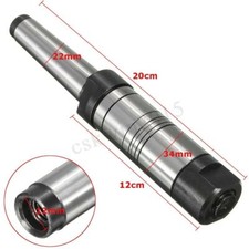 Dia 22mm M12 Morse Taper MT3 MS3 Shank Milling Arbor Gear Cutter Holder  
