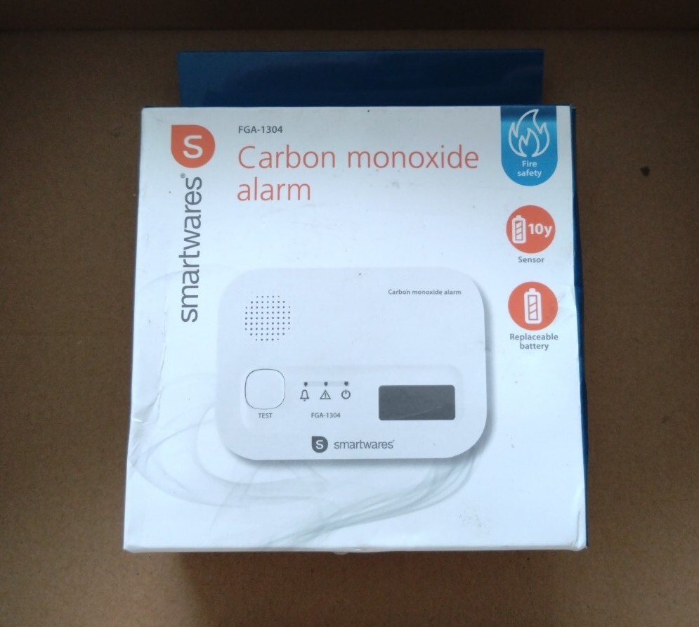 Smartwares Carbon Monoxide Alarm Detector 10 year Digital FGA-1304 FASTP&P