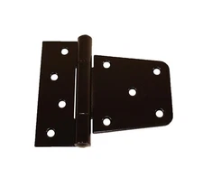 Gate Hinge, Steel Heavy Duty Black 3.5" Sets 2+ Square hinge w/screws Shed barn