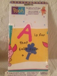 Winnie The Pooh Decorative Wall Border Sculptured Edge 15 Ft X 5.7" Piglet