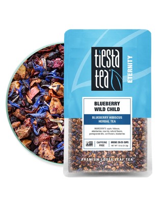 Tiesta Tea - Blueberry Wild Child, Loose Leaf Blueberry Hibiscus Herbal Tea,