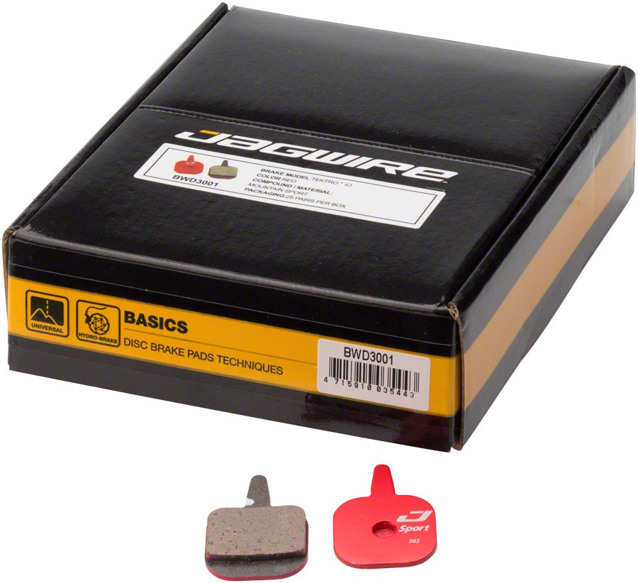 Jagwire Mountain Sport Disc Brake Pads for Tektro IO - Semi-Metallic Steel 37990₽