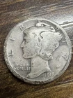 1918-D Mercury Dime - Actual Silver Coin Shown VG Shape Same Day Shipping Free