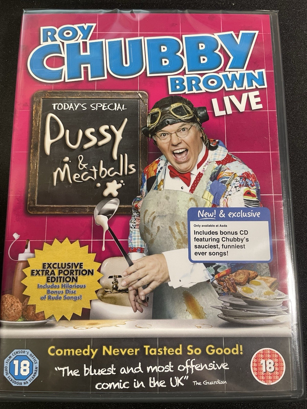 Roy Chubby Brown - Pussy and Meatballs DVD With Bonus CD New Sealed Region 2 + 4