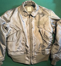 Air Force USAF Flyer's Cold Weather CWU 45/P Flight Jacket Large Aramid Stain