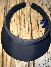 Cotton Clip On Women  s Sun Visor Black-New