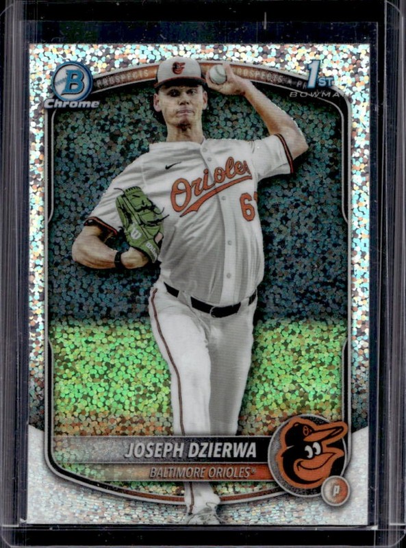 2025 Bowman Draft Joseph Dzierwa Chrome Sparkle Refractor 1st #BDC-186 Orioles