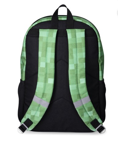 Minecraft Backpack Lunch Box Keychain Set 17” Creeper Book Bag Kids School New - Picture 4 of 10