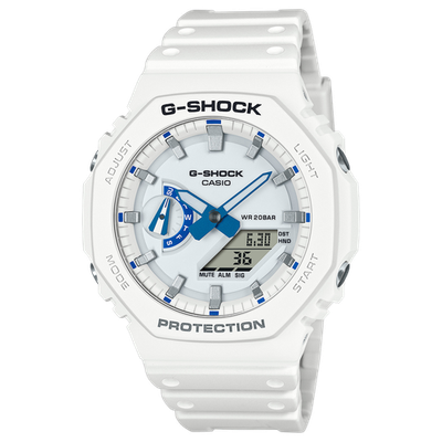 Casio GA-2100HDS-7A Men's G-Shock Watch - White - Stylish & Shock