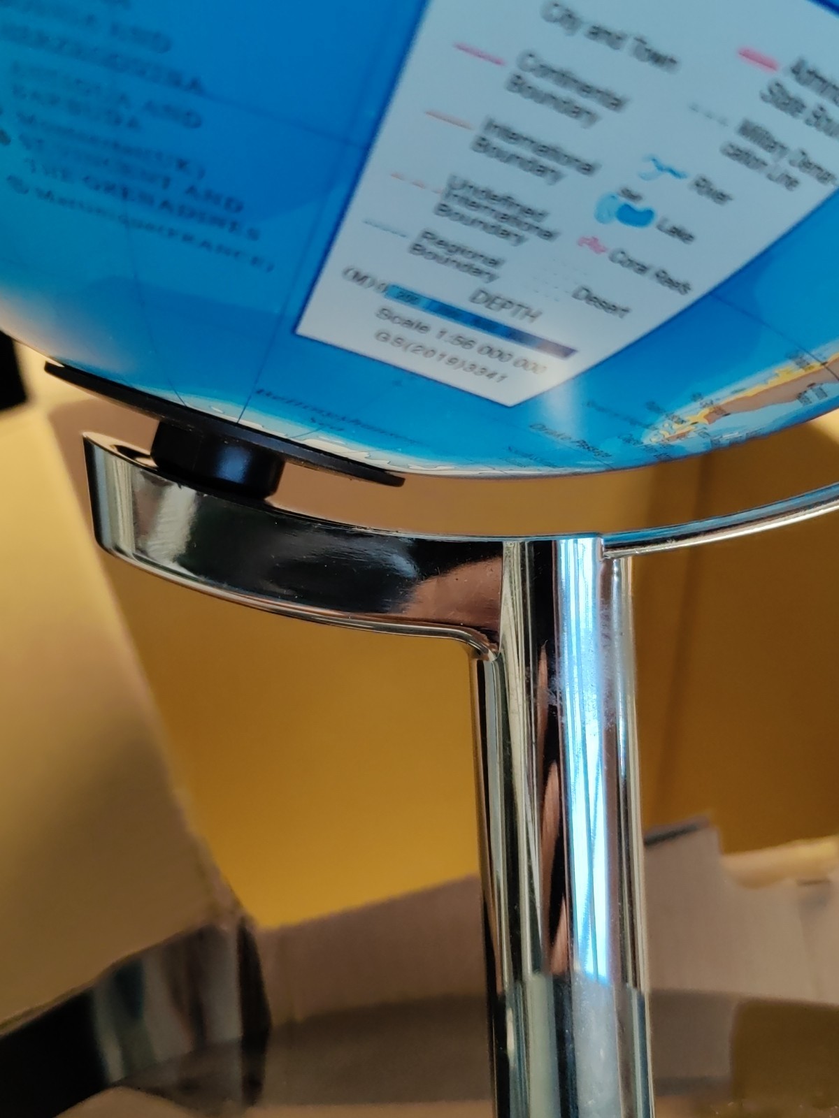 EARTH GLOBE & Stand -CELESTIAL Globe -Night Light -USA Toyz- Constellations 