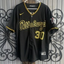Paul Skenes #30 black jersey adult size large...