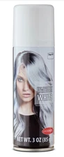 Lot of 3 Temporary Hair Color Spray On Wash-Out 3oz WHITE  Goth Cosplay
