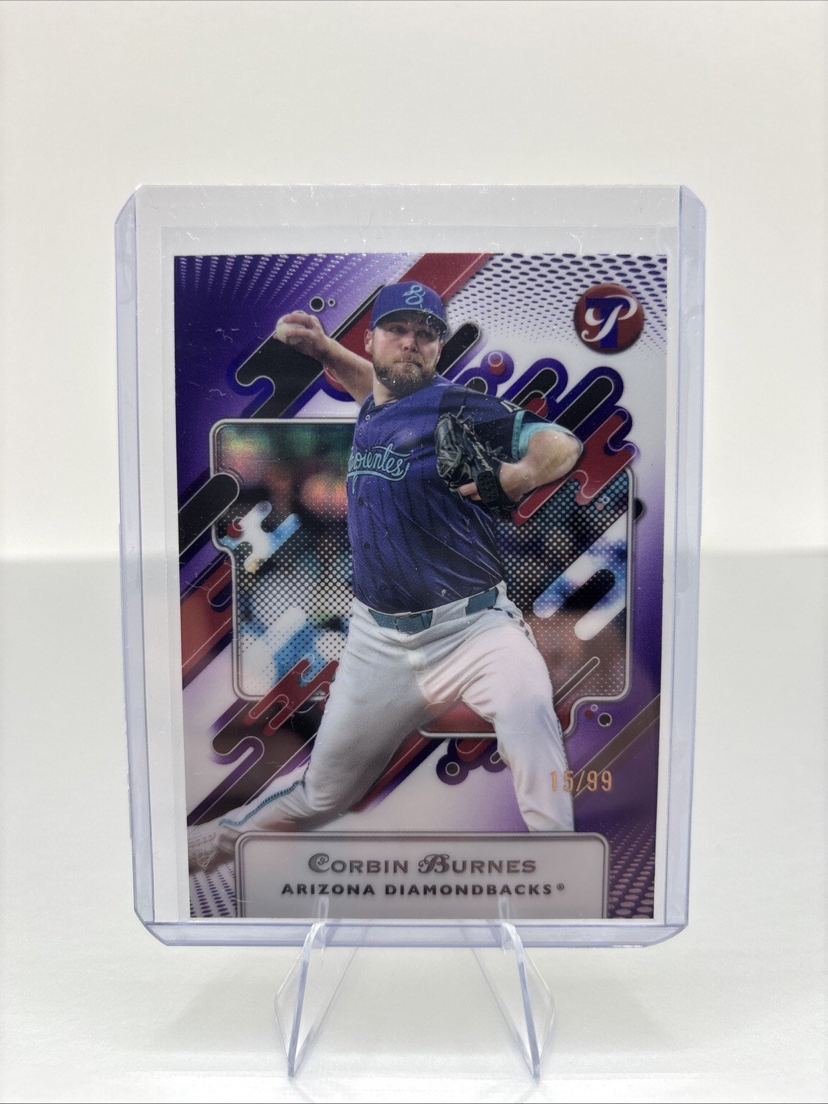 2025 Topps Pristine - Corbin Burnes #55 Purple Refractor /99