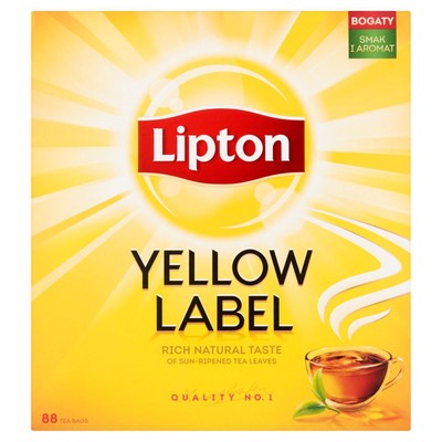 8712566336203 Lipton Yellow Label Herbata czarna 176 g (88 torebek) EKATERRA