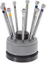 New 9 pcs Precision Watch Flat Blade Slotted Screwdriver Set Watchmakers Tools