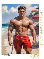 Calvendo Puzzle The Lifeguard | 2000 Pieces, Finished Size 35.4 × 26.4 In (90 ×