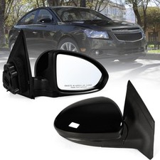 Right Passenger Side Mirror Fits 2011-2015 Chevy Cruze Right, black
