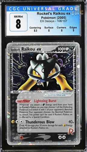 Rocket's Raikou ex graded CGC 8 for sale on eBay