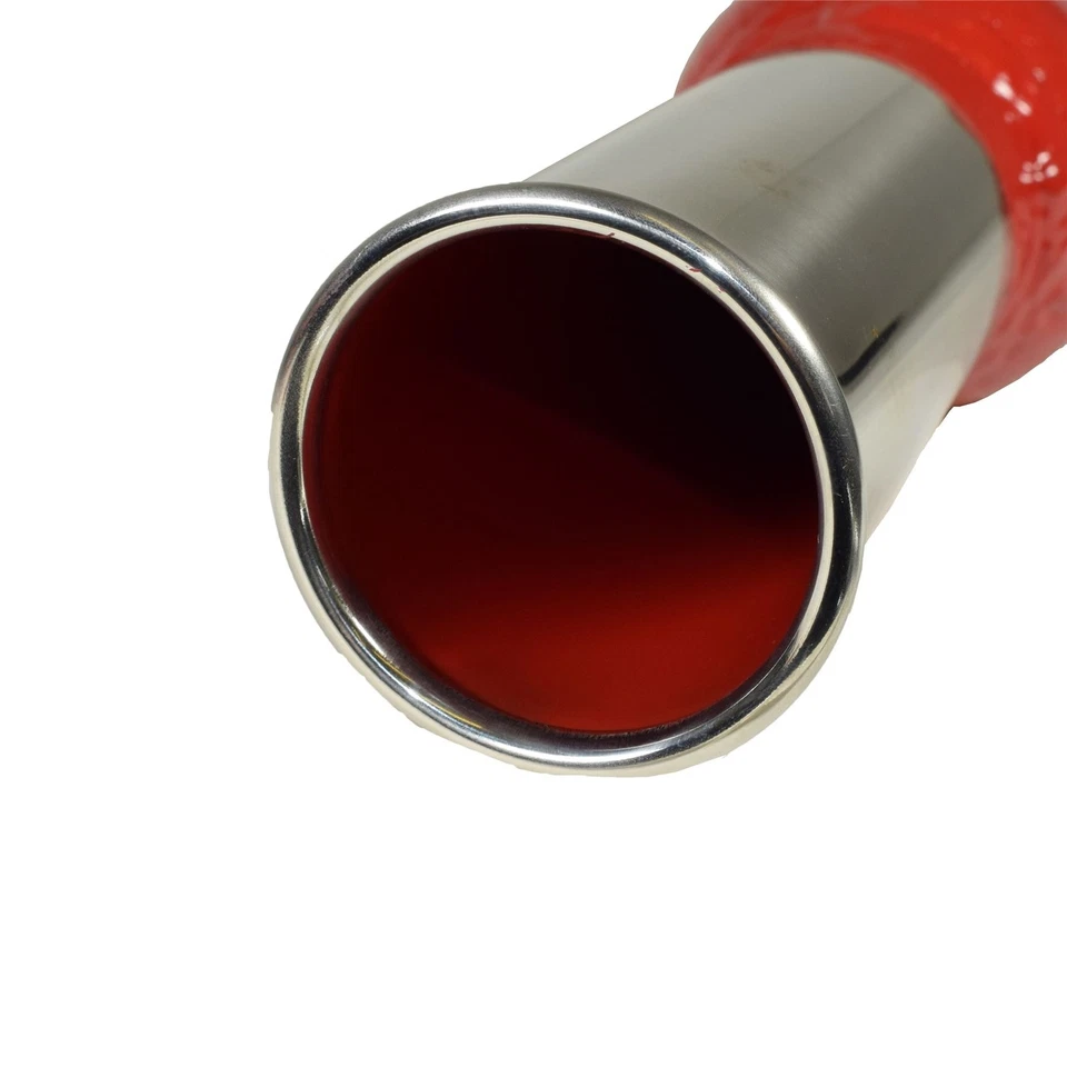 Cherry Bomb Universal Tail Bomb Chrome Tail Pipe Round End Escape Pipe Back - Imagen 2 de 3