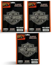 3 pack Harley Davidson Motorcycle Chroma Graphics 3017 Decal Classic Emblem NEW
