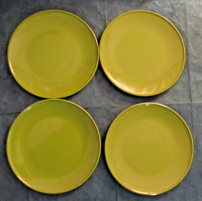 Vintage lime green Rosti Mepal Service plates from Demark
