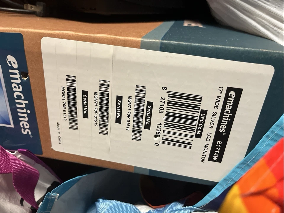 eMachines E180HV 17” Widescreen LCD Monitor. - Image 2 of 2