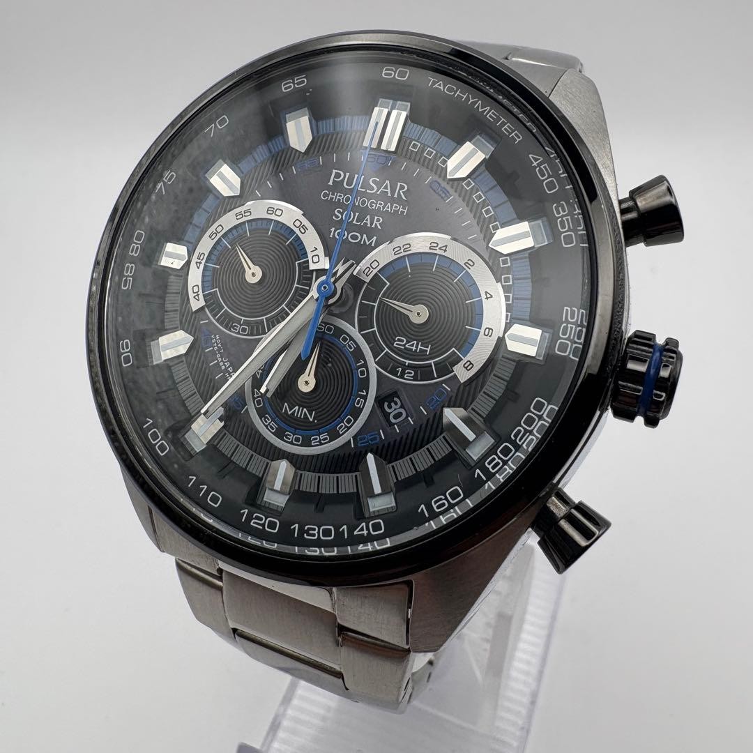 Pulsar VS75-X002 Solar Chronograph Wrist 18cm Mens Watch | eBay