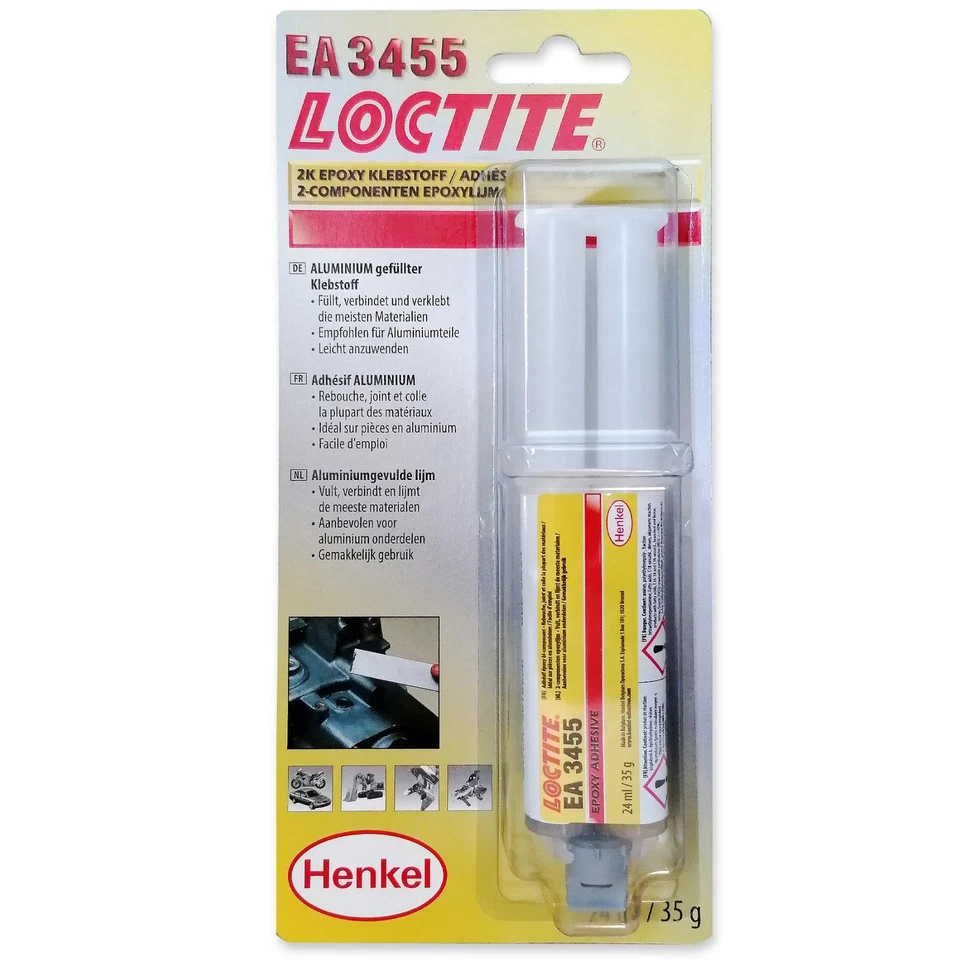 LOCTITE EA 3455 ADHESIF EPOXY BI-COMPOSANT REPARATEUR ALUMINIUM - Imagen 2 de 3