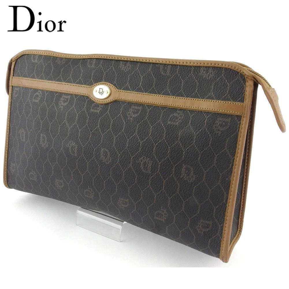 Pochette Dior deuxième sac femme s homme s ancien dior nid d'abeille noir marron occasion