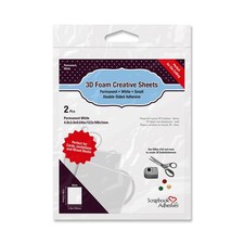 Scrapbook Adhesives by 3L Creative White 3D Foam Sheets Thin