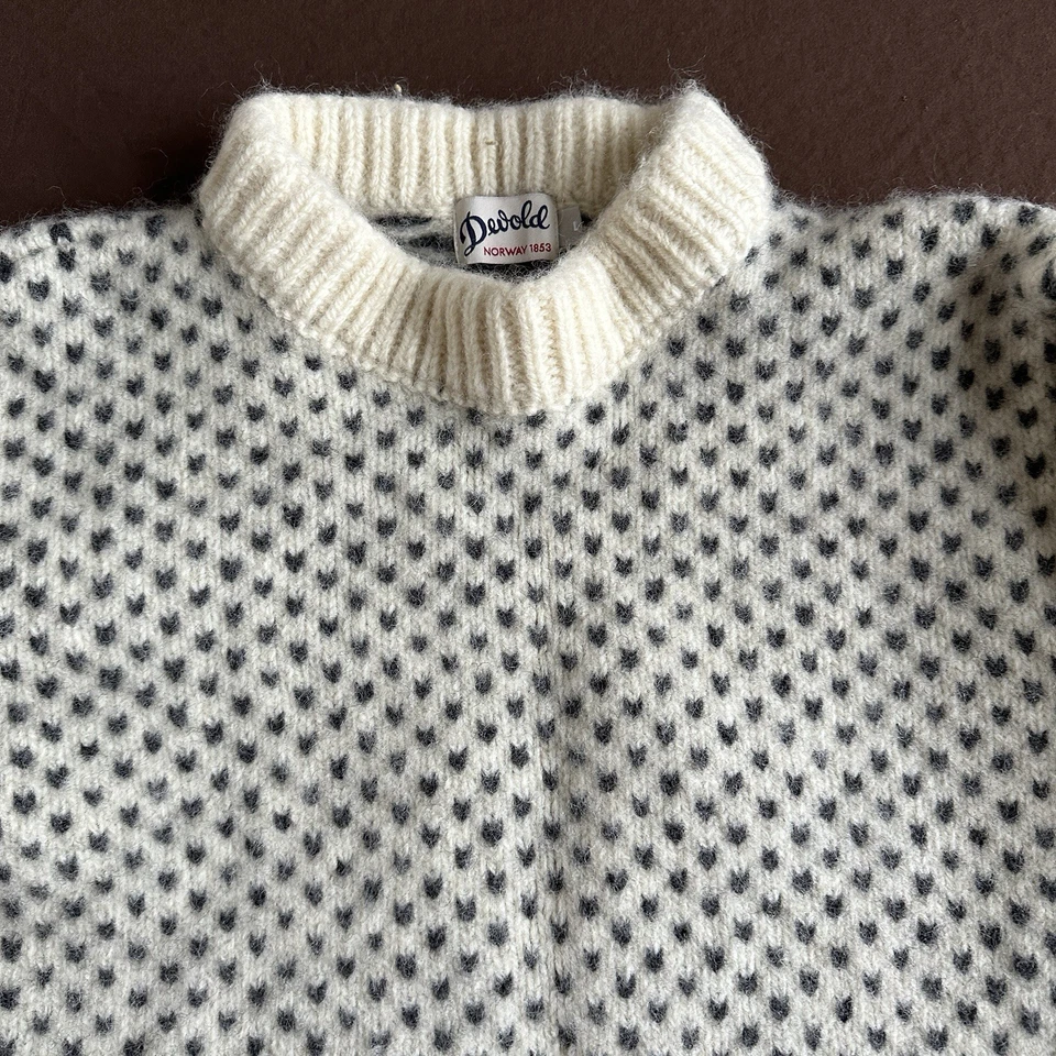 Devold Nordsjo Sweater Mens Large Wool Norway Pullover Scandinavian Fair lsle - Image 3 of 4