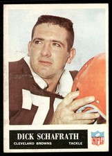 Dick Schafrath 1965 Philadelphia #40 Cleveland Browns VG Light Stain