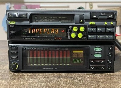 Kenwood KRC-X770 KGC-700 1DIN Cassette Graphic Equalizer Deck