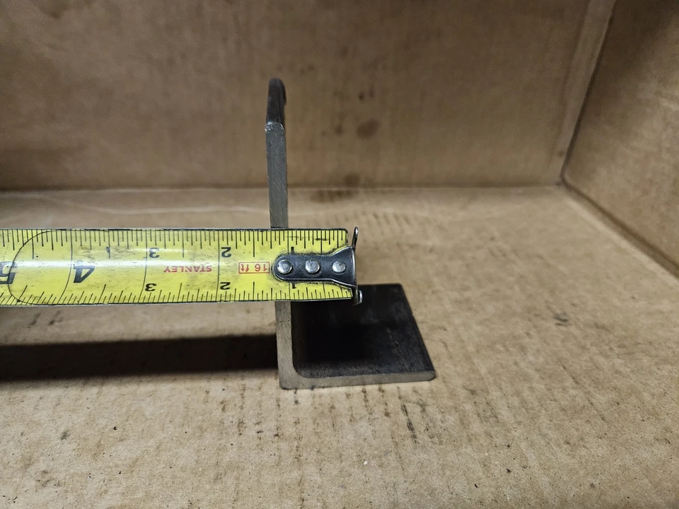 (Cantidad 4) Soporte de hierro ángulo de acero HD 3×5. 3" de largo, 1/4" de grosor. ¡Soldable! Foto 4 de 4