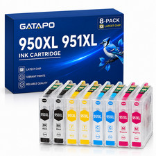 8PK Ink Cartridge for  950XL 951XL OfficeJet Pro 8100 8600 8610 8620